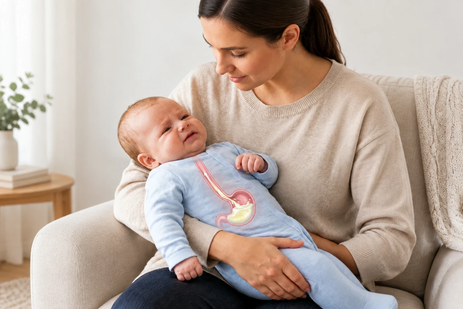 رفلاکس نوزاد چیست؟ علائم، علت، درمان و زمان مراجعه به پزشک