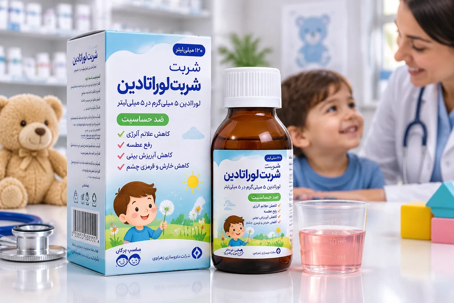 شربت لوراتادین برای کودکان؛ مقدار مصرف، سرفه و تفاوت با دس‌لوراتادین